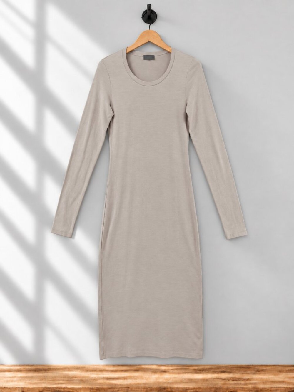 Wilfred Free, Long Sleeve Maxi Dress, Light Taupe/Greige, Women’s Medium